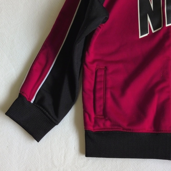 nike red zip-up track activewear sporty jacket 24 months baby boy - Picture 4 of 7